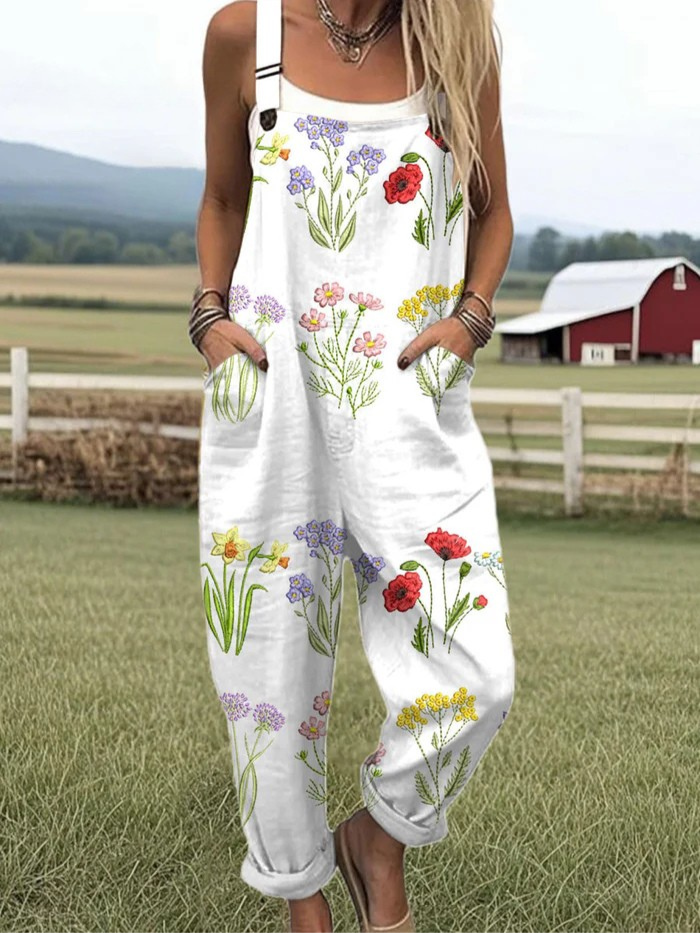 ELVYRA – BLOMSTRENDE BEHAGELIG JUMPSUIT
