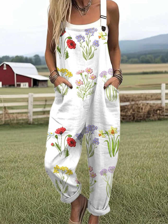 ELVYRA – BLOMSTRENDE BEHAGELIG JUMPSUIT