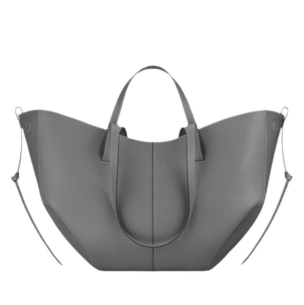 Mara | Taupe Skinn Toteveske i Oversized Design