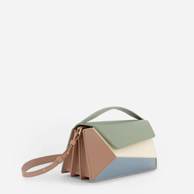 Maja | Flerfarget Geometrisk Skulderveske