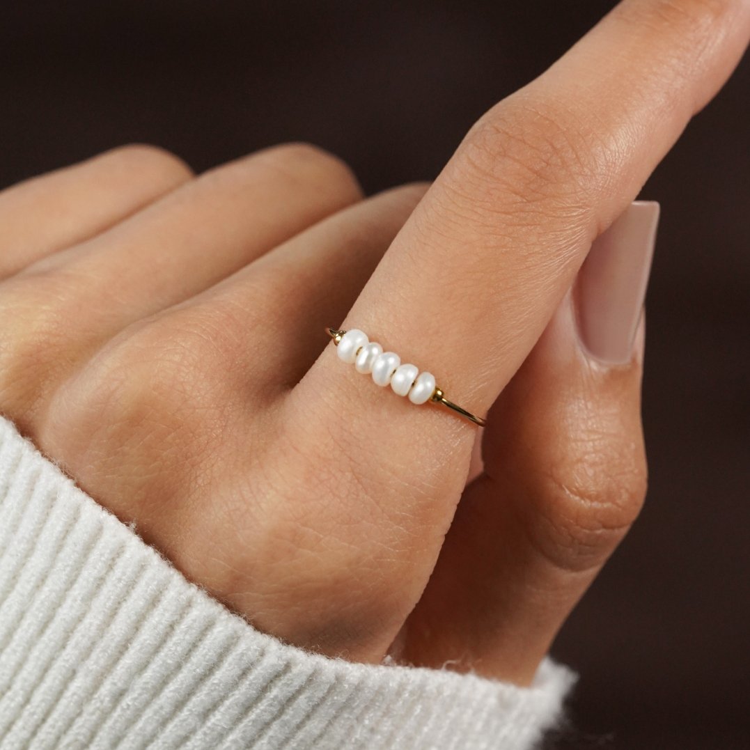 Célestiane | Ring Med Ferskvannsperler