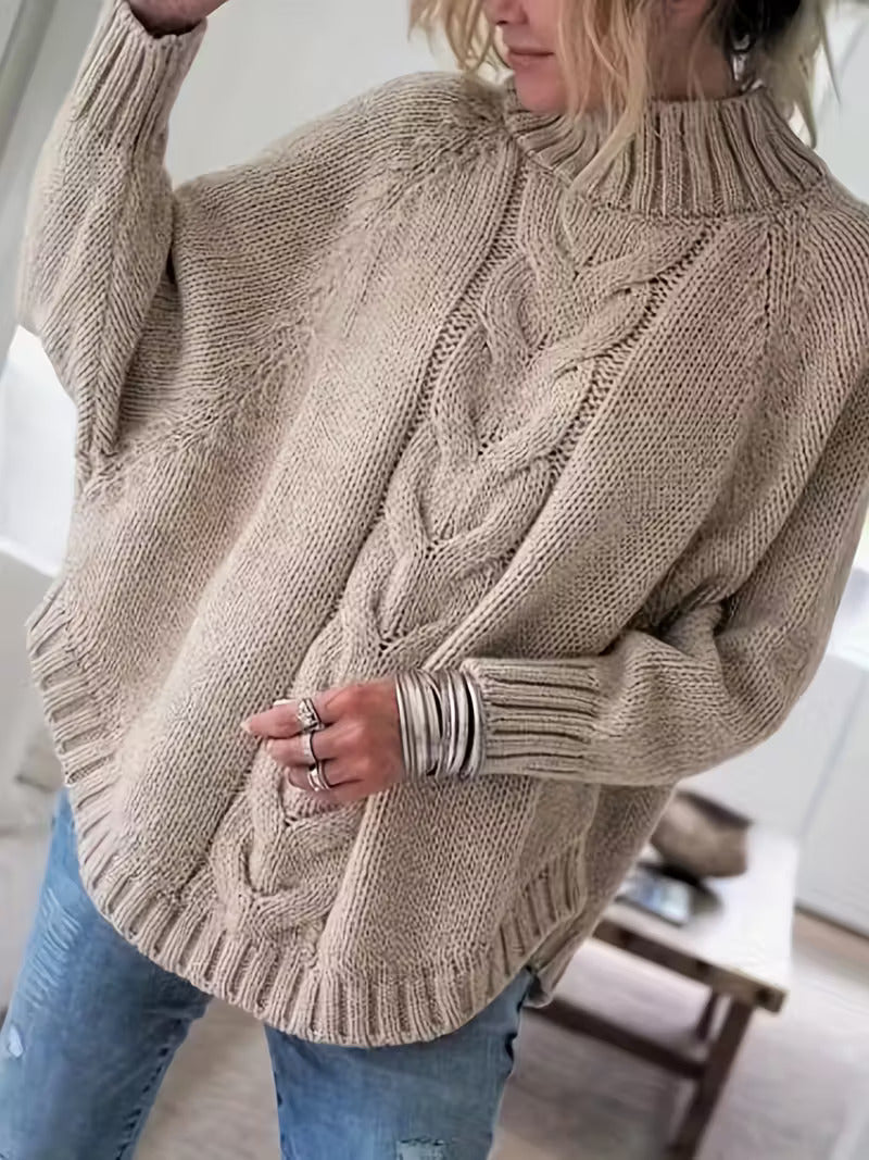 Ingeborg | Kabelstrikket Oversized Genser