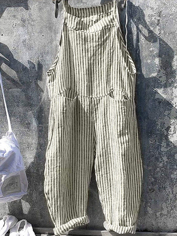 Torly | Avslappet Hverdagsbuksedress Med Striper