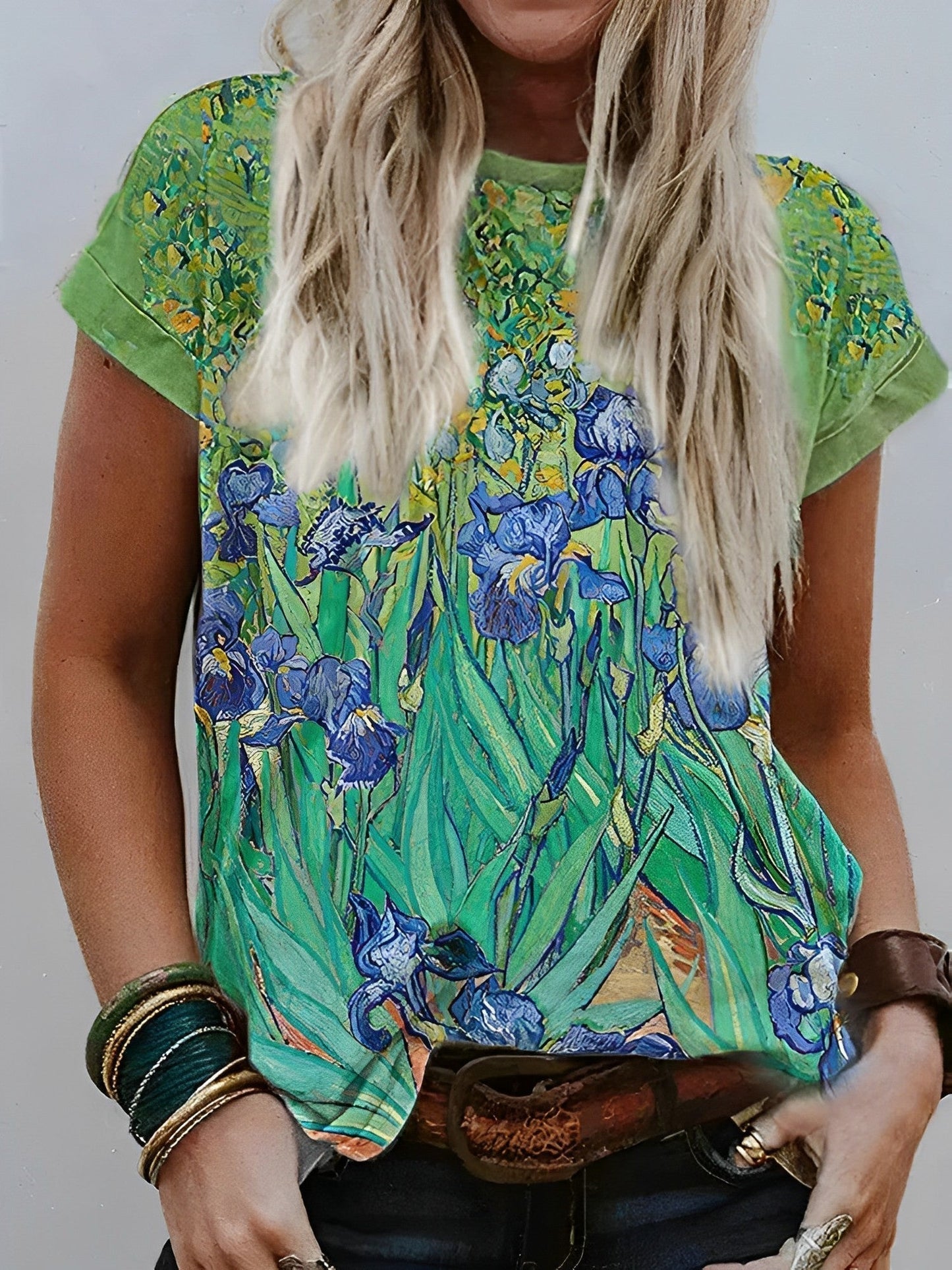 Lajla | T-skjorte med Van Gogh Iris trykk
