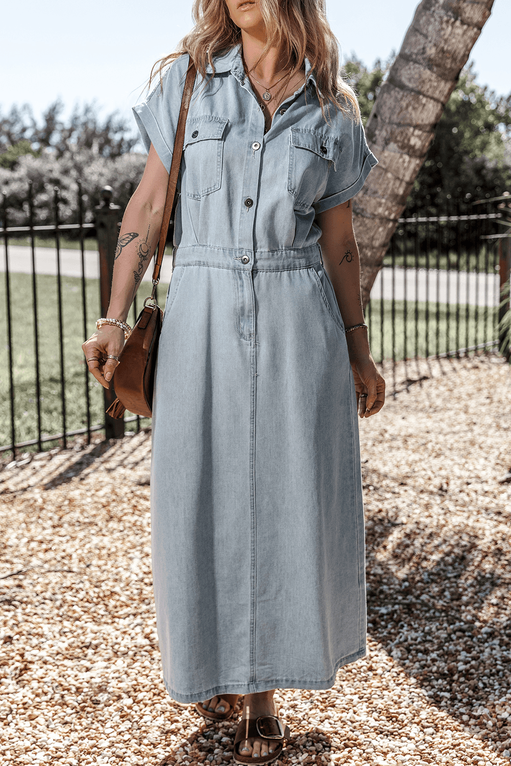 Celine | Elegant Denim Kjole