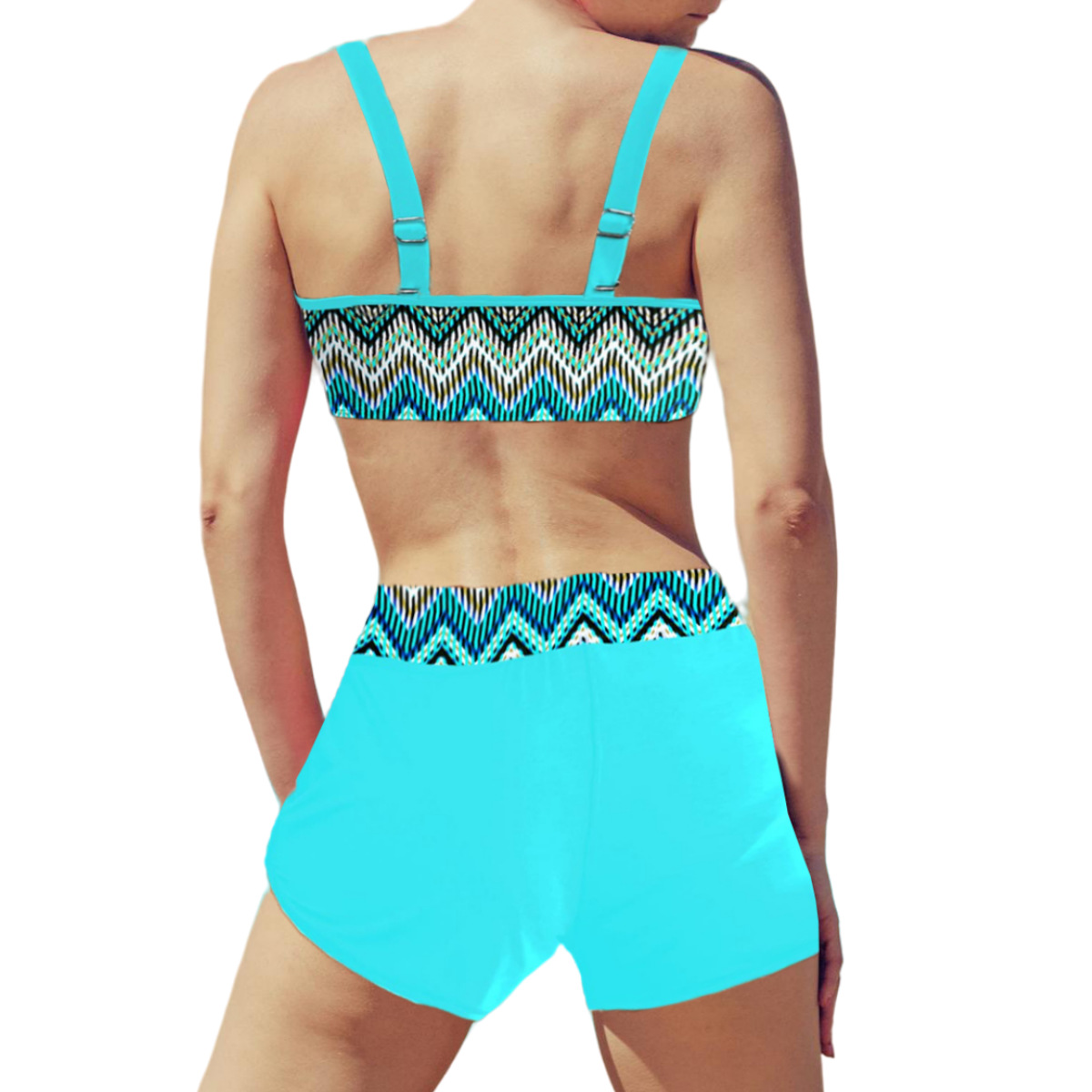 Bella - Bikini med Geometrisk Print