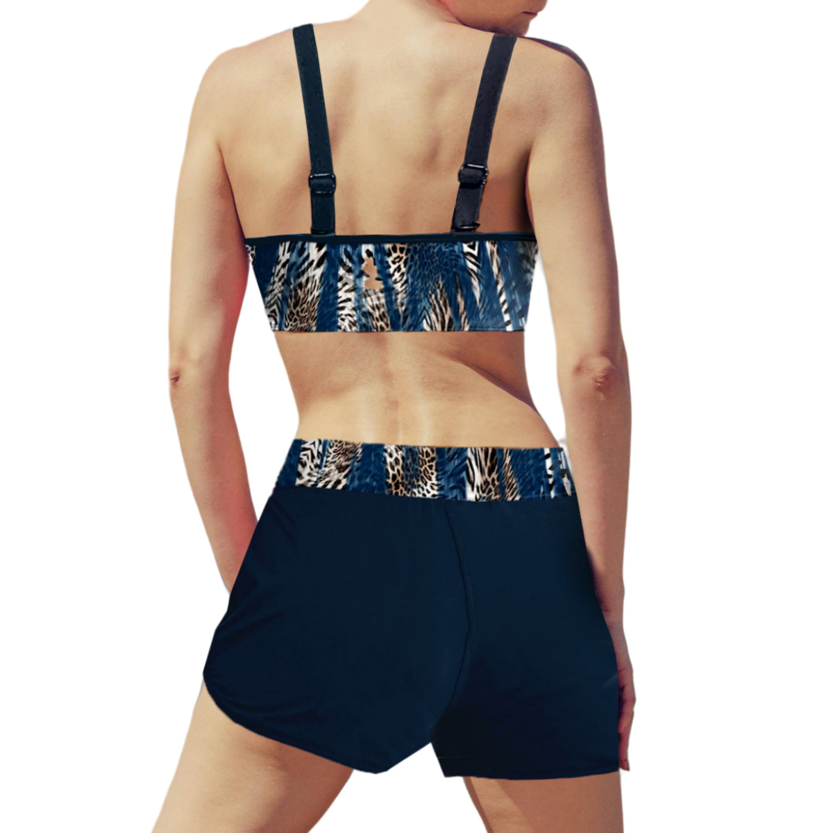 Bella - Bikini med Geometrisk Print