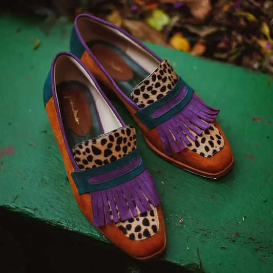 Ione | Loafers med leopardmønster