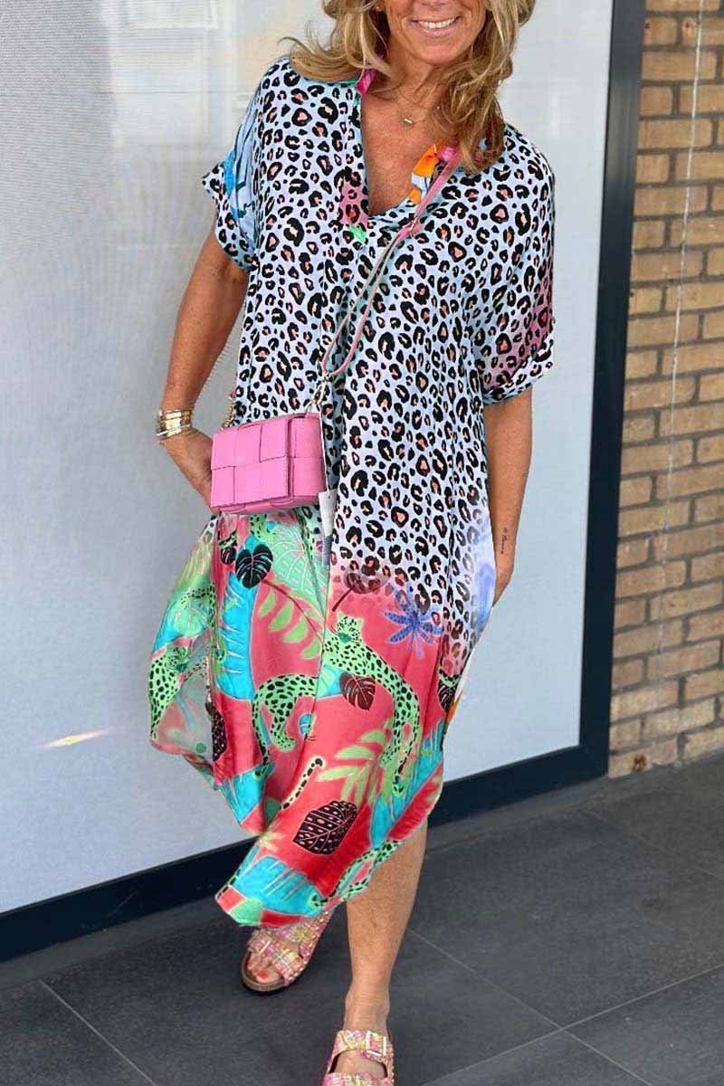 Amanda - Avslappet Leopardkjole