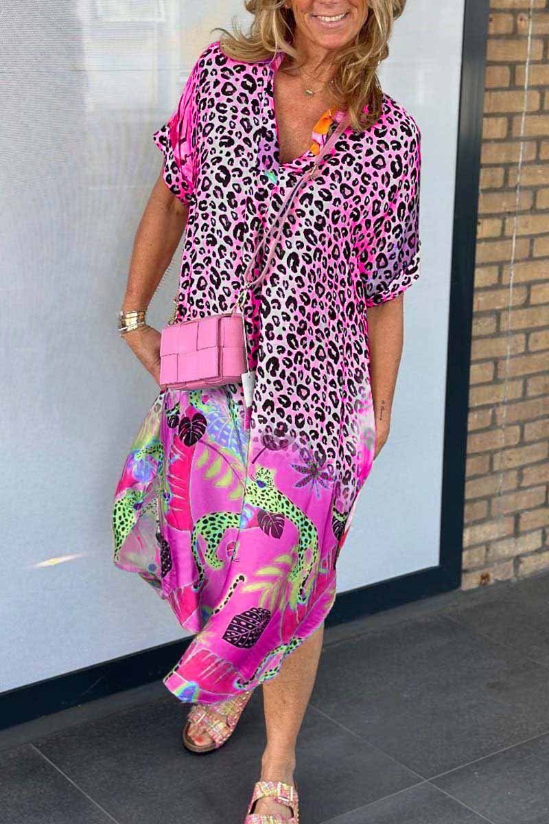Amanda - Avslappet Leopardkjole
