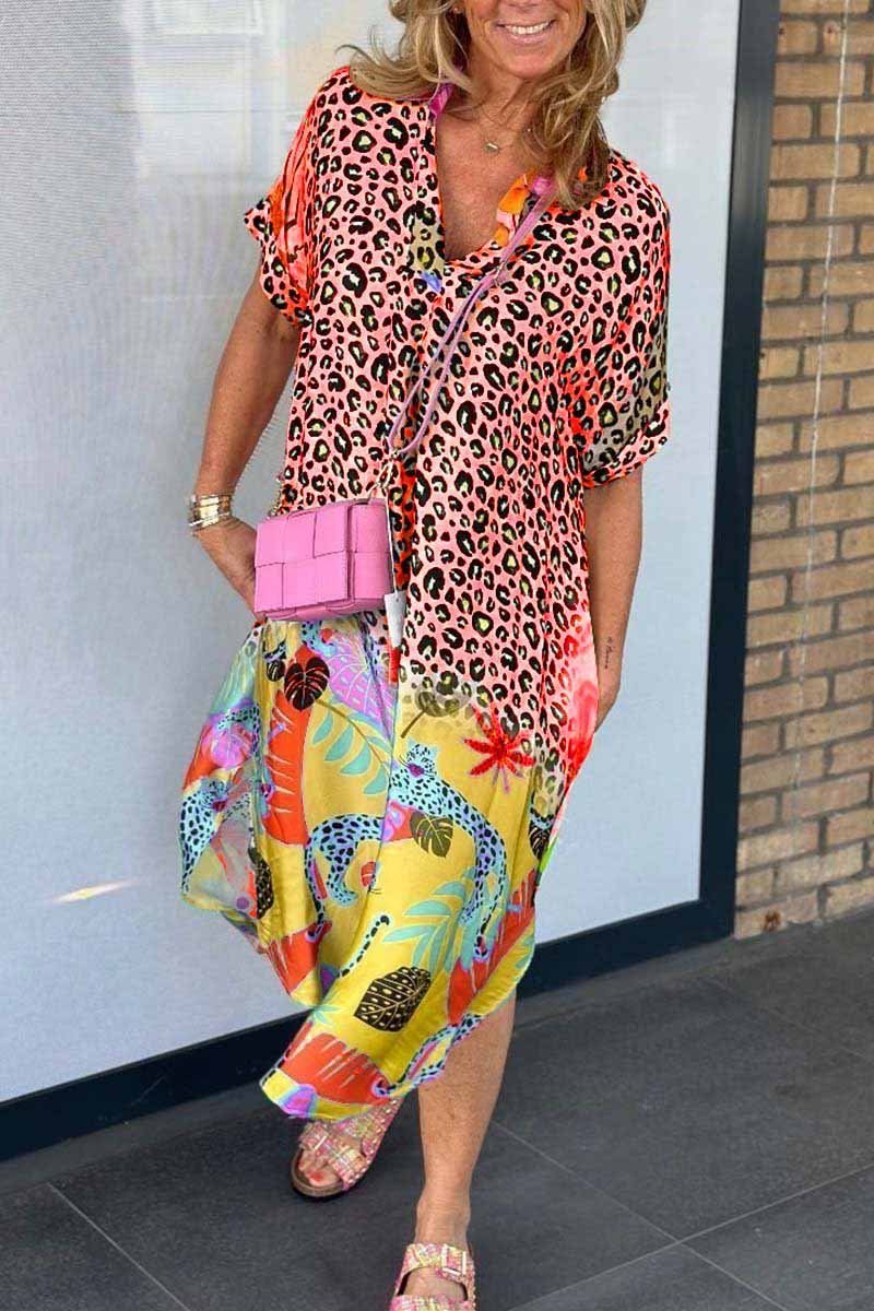 Amanda - Avslappet Leopardkjole