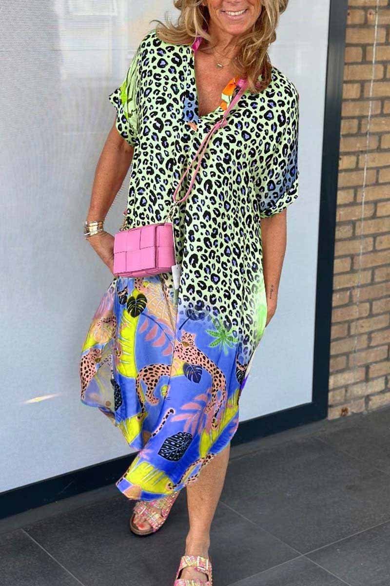 Amanda - Avslappet Leopardkjole