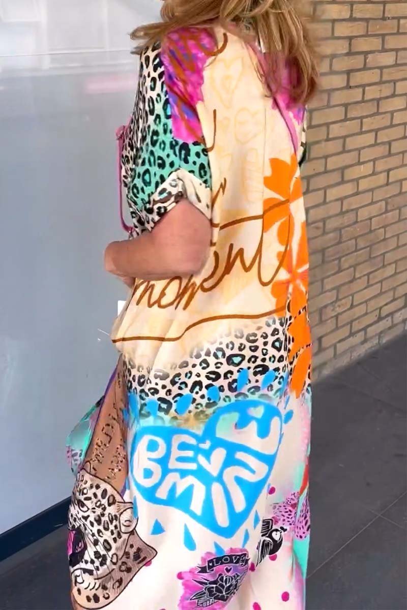 Amanda - Avslappet Leopardkjole