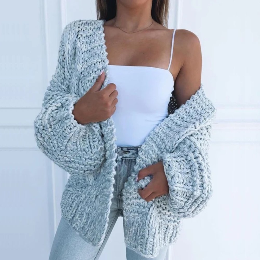 Lislaug | Håndstrikket Overdimensjonert Cardigan