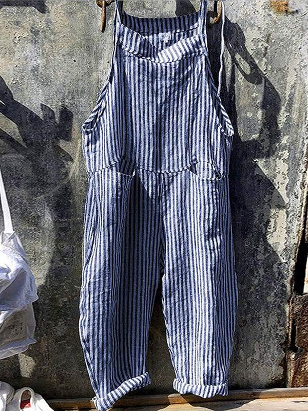 Torly | Avslappet Hverdagsbuksedress Med Striper