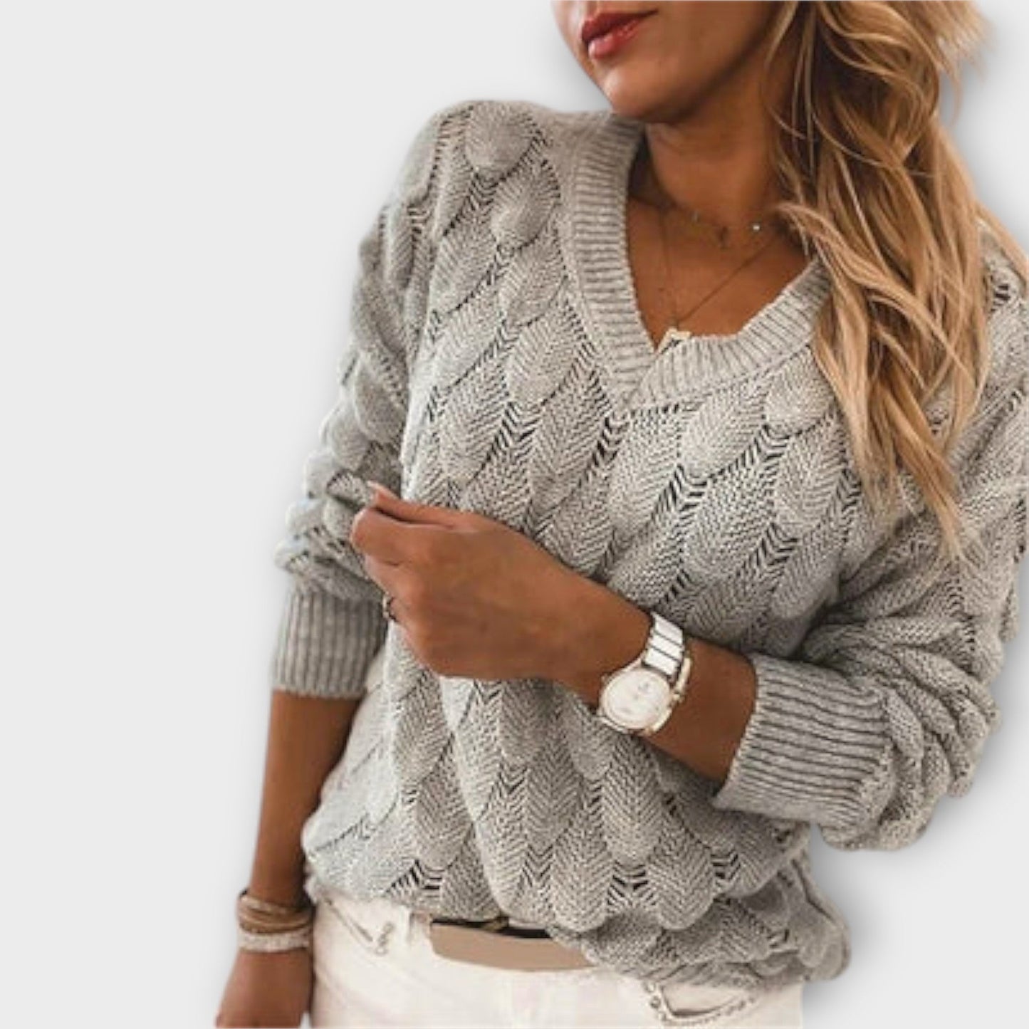 Venalarae – Pullover Med V-Hals