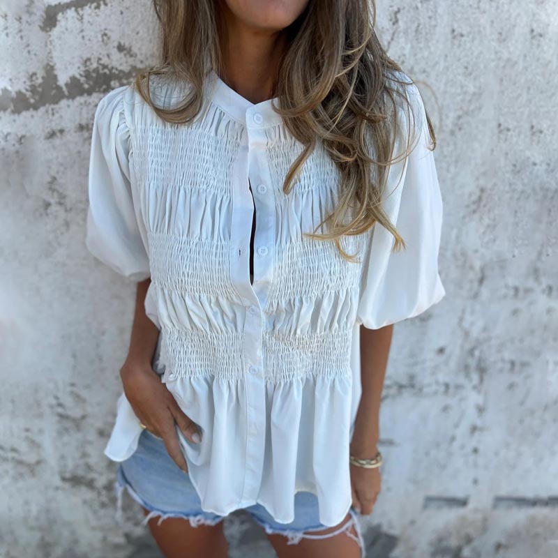 Tordis | Elegant bluse i Ibiza-stil