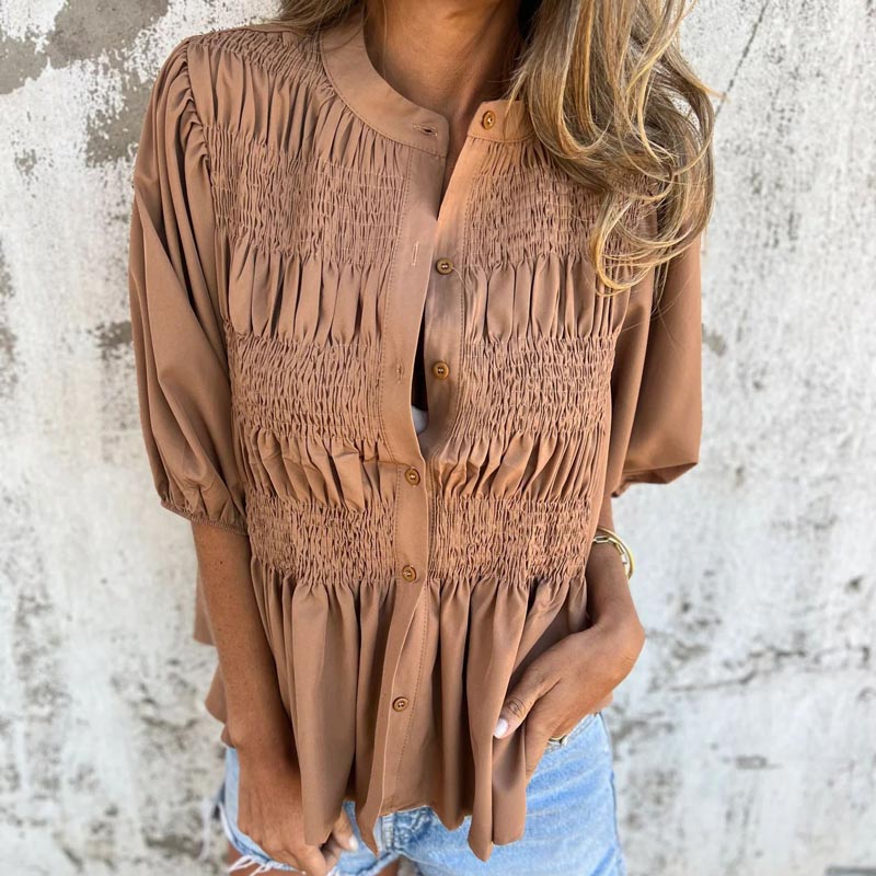 Tordis | Elegant bluse i Ibiza-stil