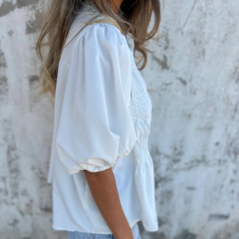 Tordis | Elegant bluse i Ibiza-stil
