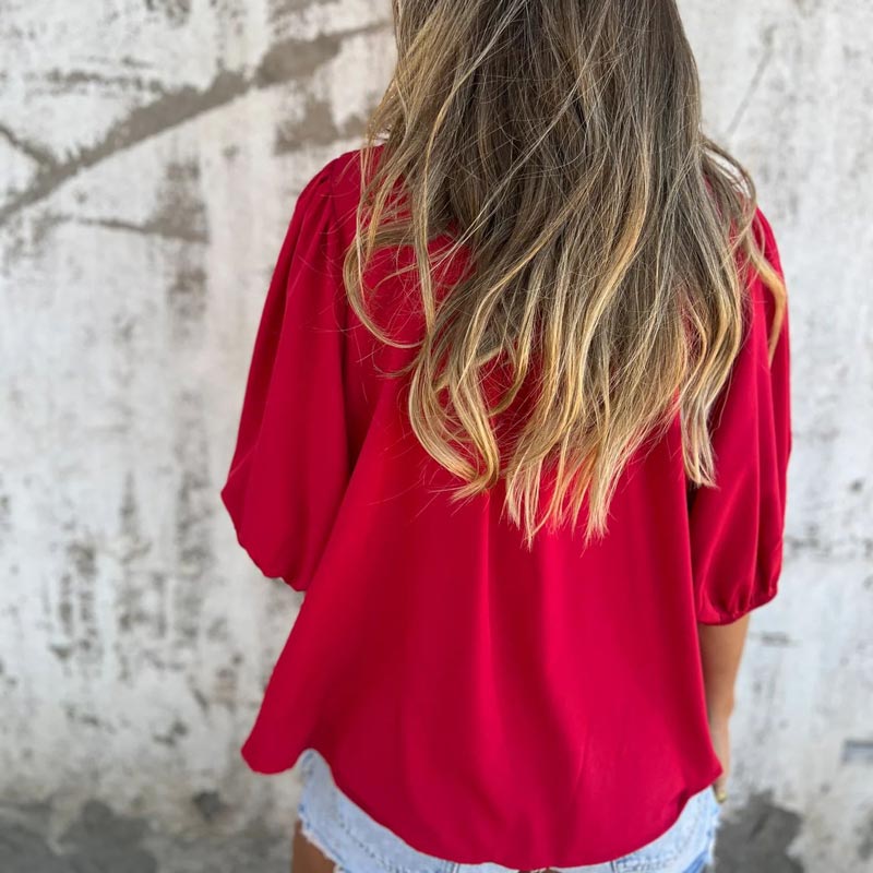 Tordis | Elegant bluse i Ibiza-stil