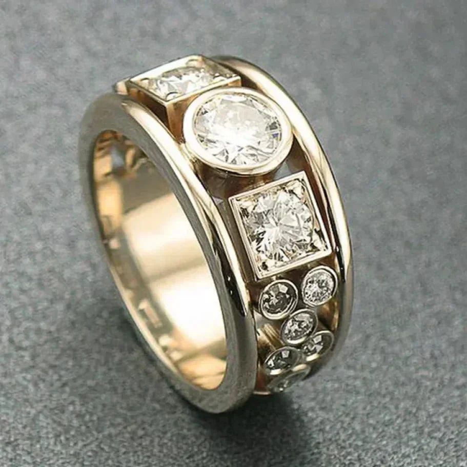 Jayla - Vintage Gull Zirconia Ring