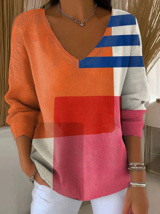 Annie | Flerfarget Trendy Genser
