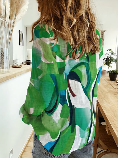Elvine | Kunstnerisk blomstermønstret skjortebluse