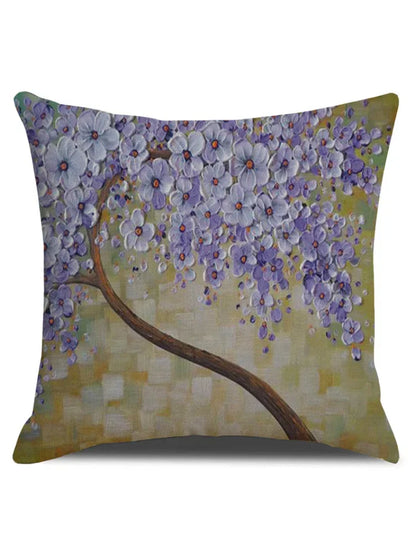 Ingunn | Blomster Tre Oljemaleri Kunst Putetrekk