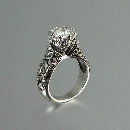 Joanna – Elegant Hvit Zirkonia Ring