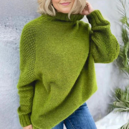 Angela - Elegant Høyhalset Genser