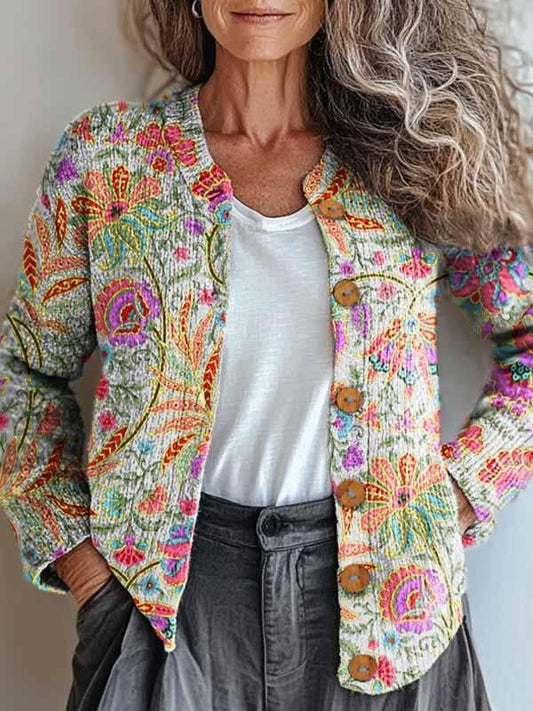Soraya | Pastellblomstret jakke
