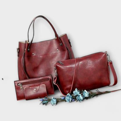 Olivia | 4-delt Vintage Veske Sett