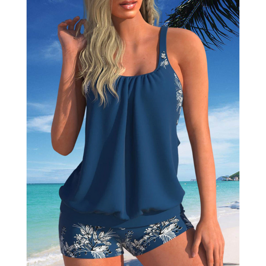 Hilda – Klassisk Blomsterprint Tankini
