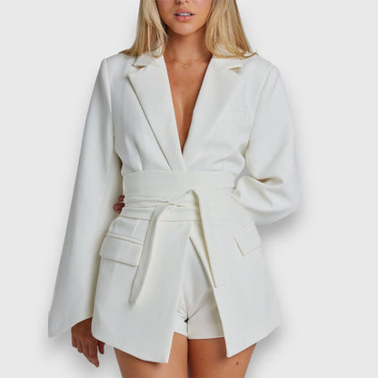 Kristine | Elegant Jakke med Belte