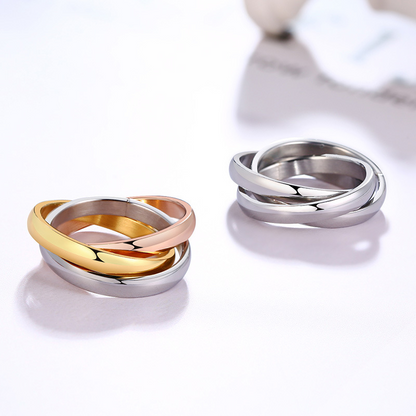 Everlynn – Tre-Farget Loop Ring