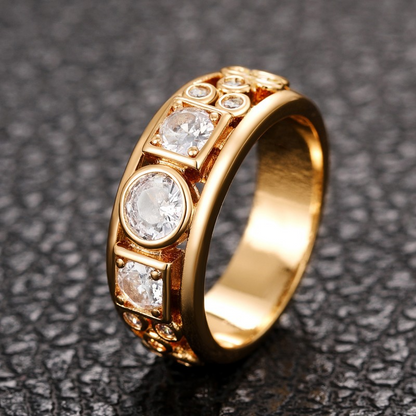Jayla - Vintage Gull Zirconia Ring