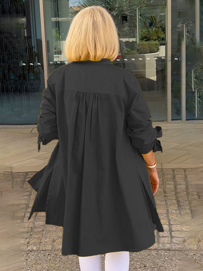 Marthe | Elegant Lang Skjortejakke
