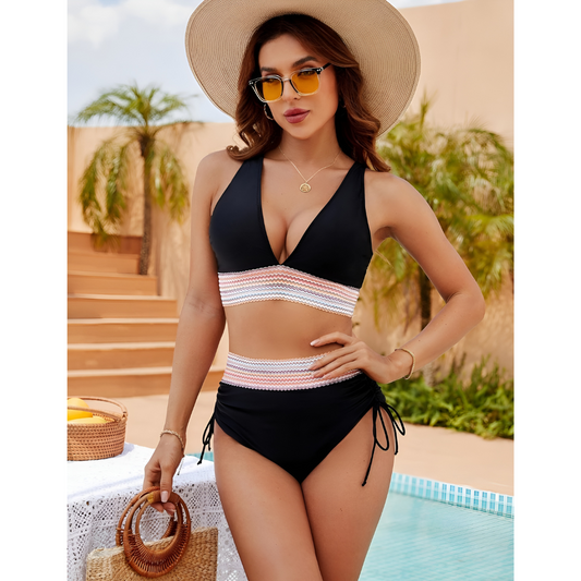 Luna - Feminint Høyt Liv Bikinisett