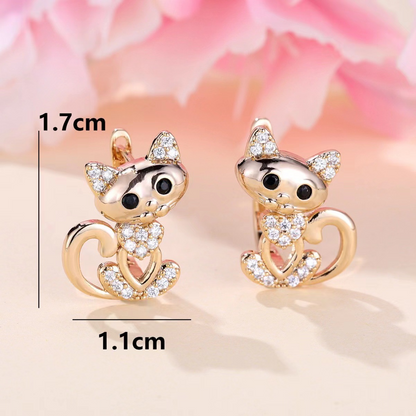 Yasmin – Elegante Zirconia Kattøredobber