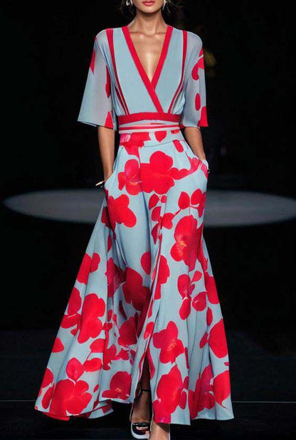 Disa | Elegant kjole med dristig blomsterprint