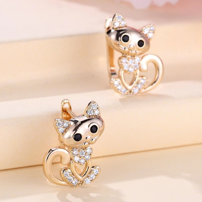 Yasmin – Elegante Zirconia Kattøredobber