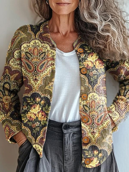 Liv | Mønsterjakke med Vintage-preg