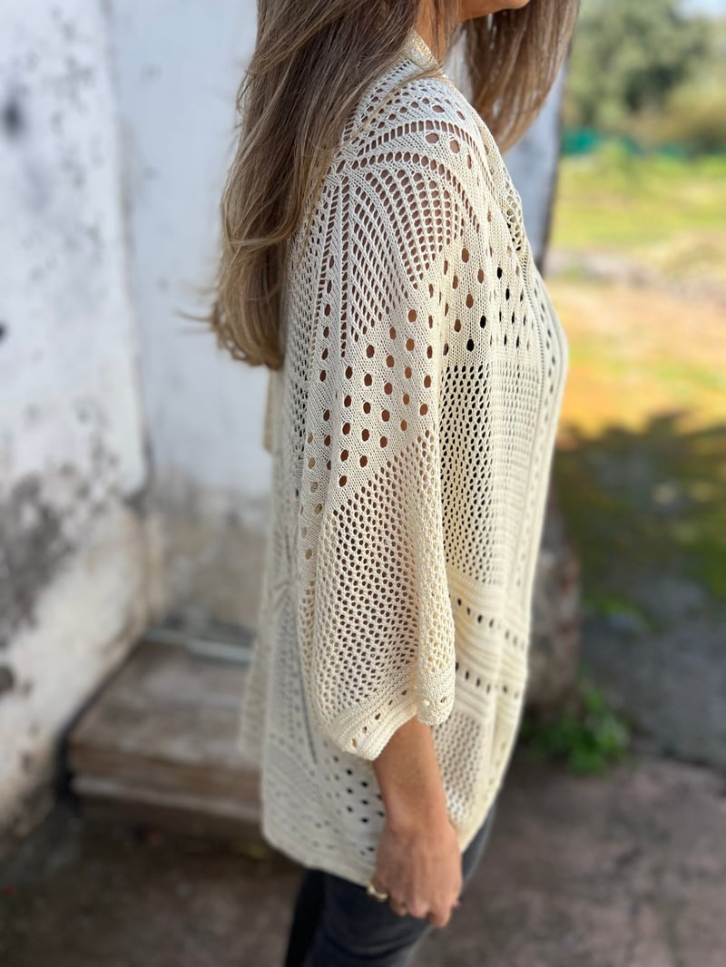 Siglinn | Luftig Heklet Cardigan