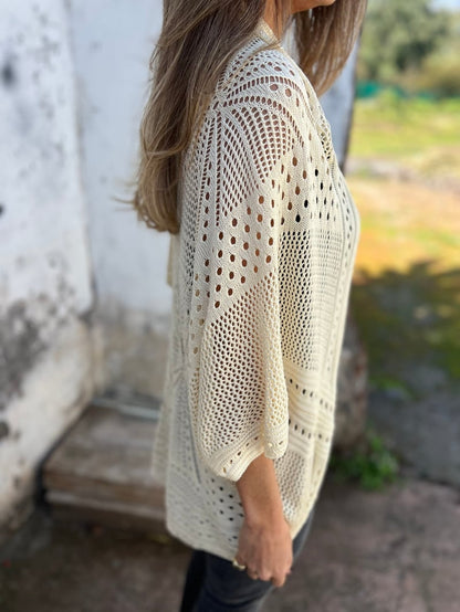 Siglinn | Luftig Heklet Cardigan