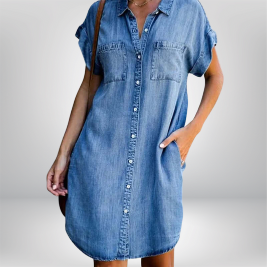 Elinor | Uformell Denimkjole