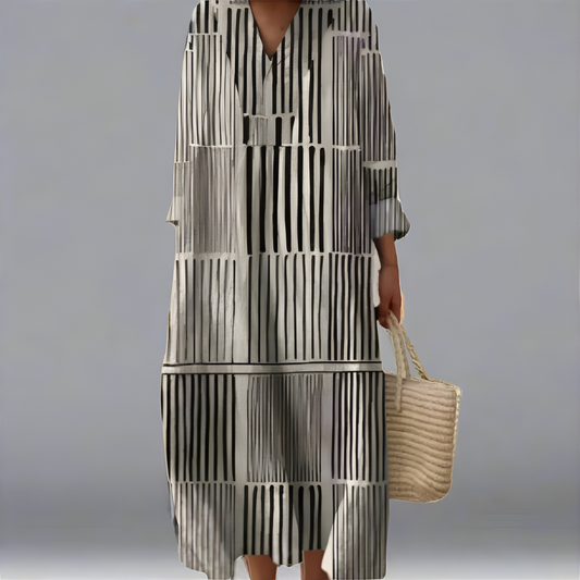Elvira — Elegant Geometrisk Kjole
