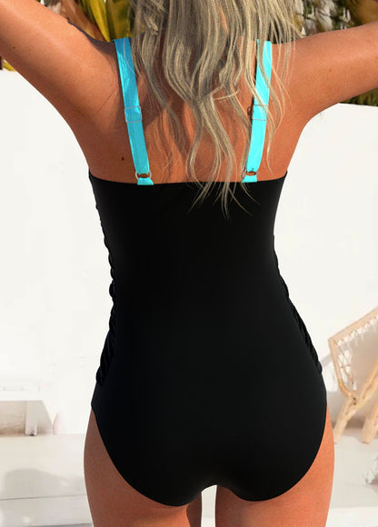 Tiril | Stilrent blå badedrakt med jacquarddetaljer