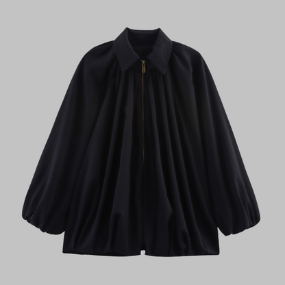 Finhild | Elegant Bluse med Drapert Design