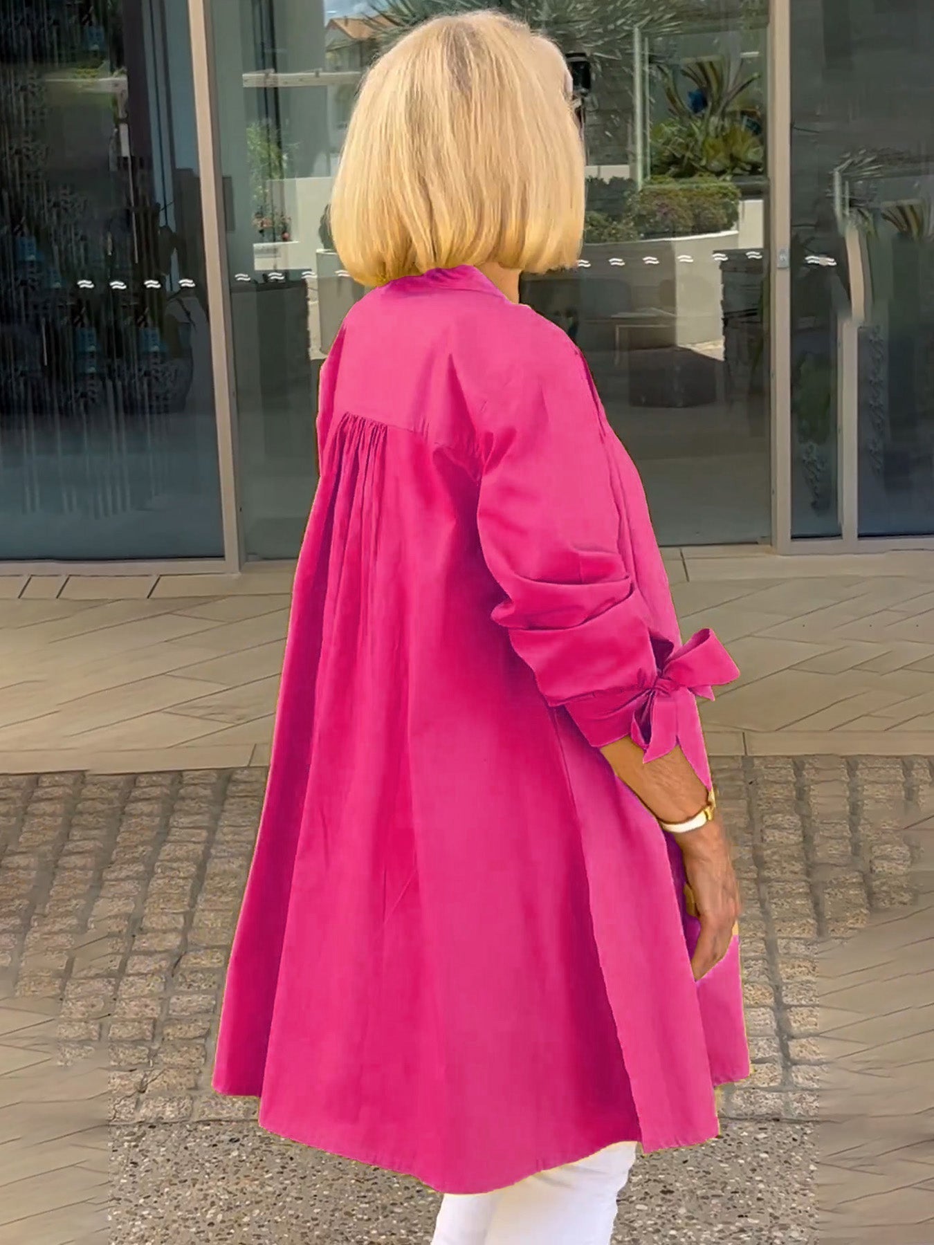 Marthe | Elegant Lang Skjortejakke