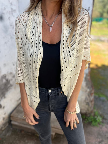 Siglinn | Luftig Heklet Cardigan